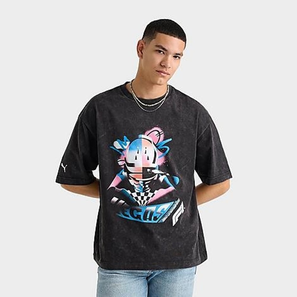 PUMA F1 Vegas Driver Graphic Tee Black L Formula 1 Las Vegas Grand Prix 2025